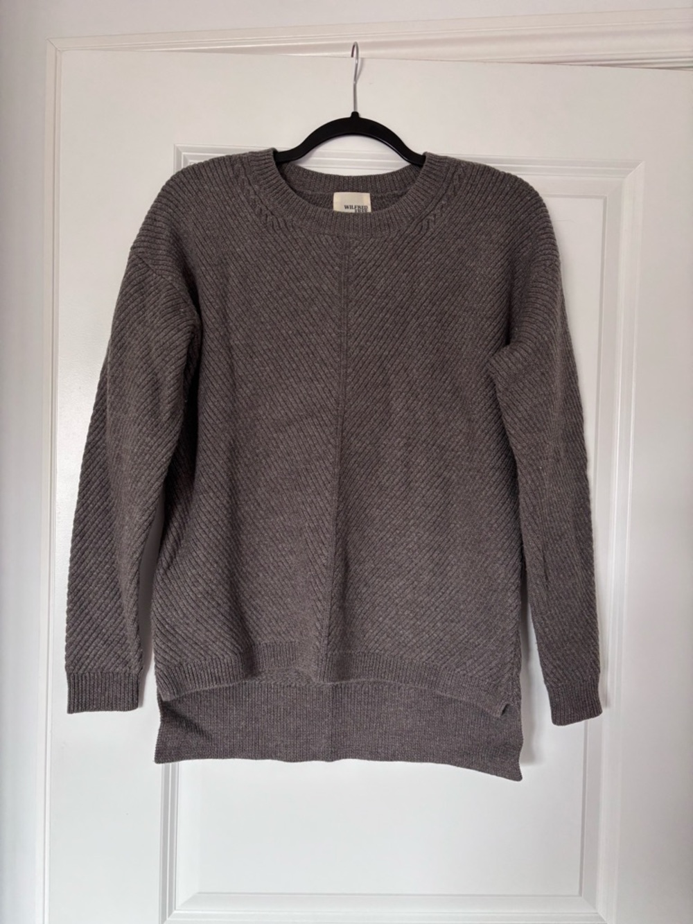 Wilfred Grey Crewneck Knit Sweater